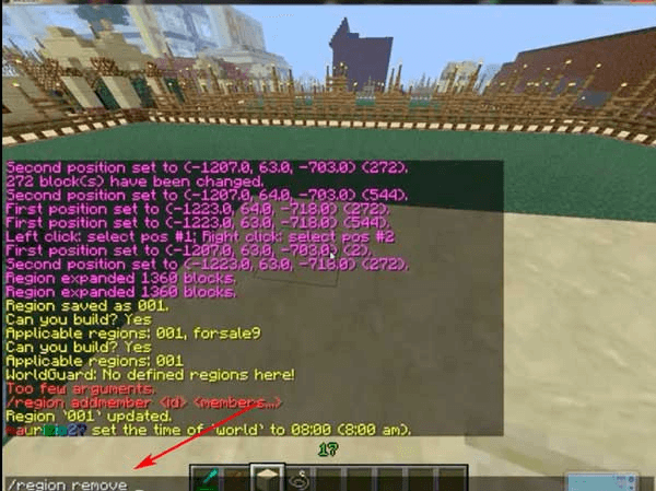 How to Delete a Region in Minecraft