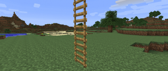How to make a ladder in minecraft